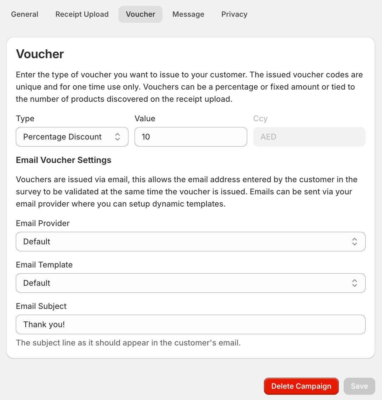 Campaign Voucher
