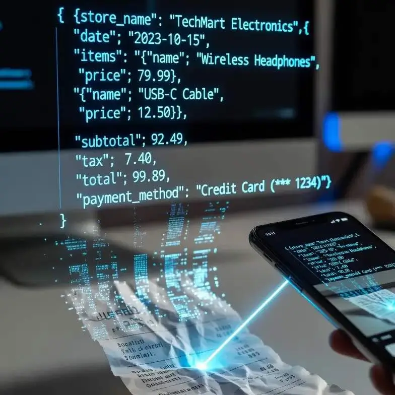 AI receipt scanning precision for customer discovery